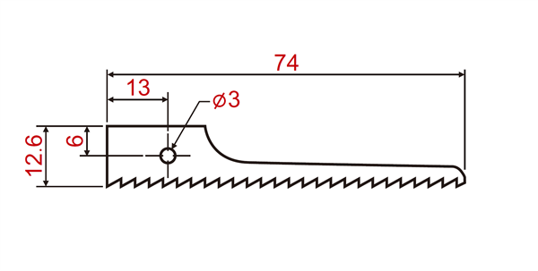 ZIPP 24TPI Saw Blades 314924Z-5 (Set of 5) 